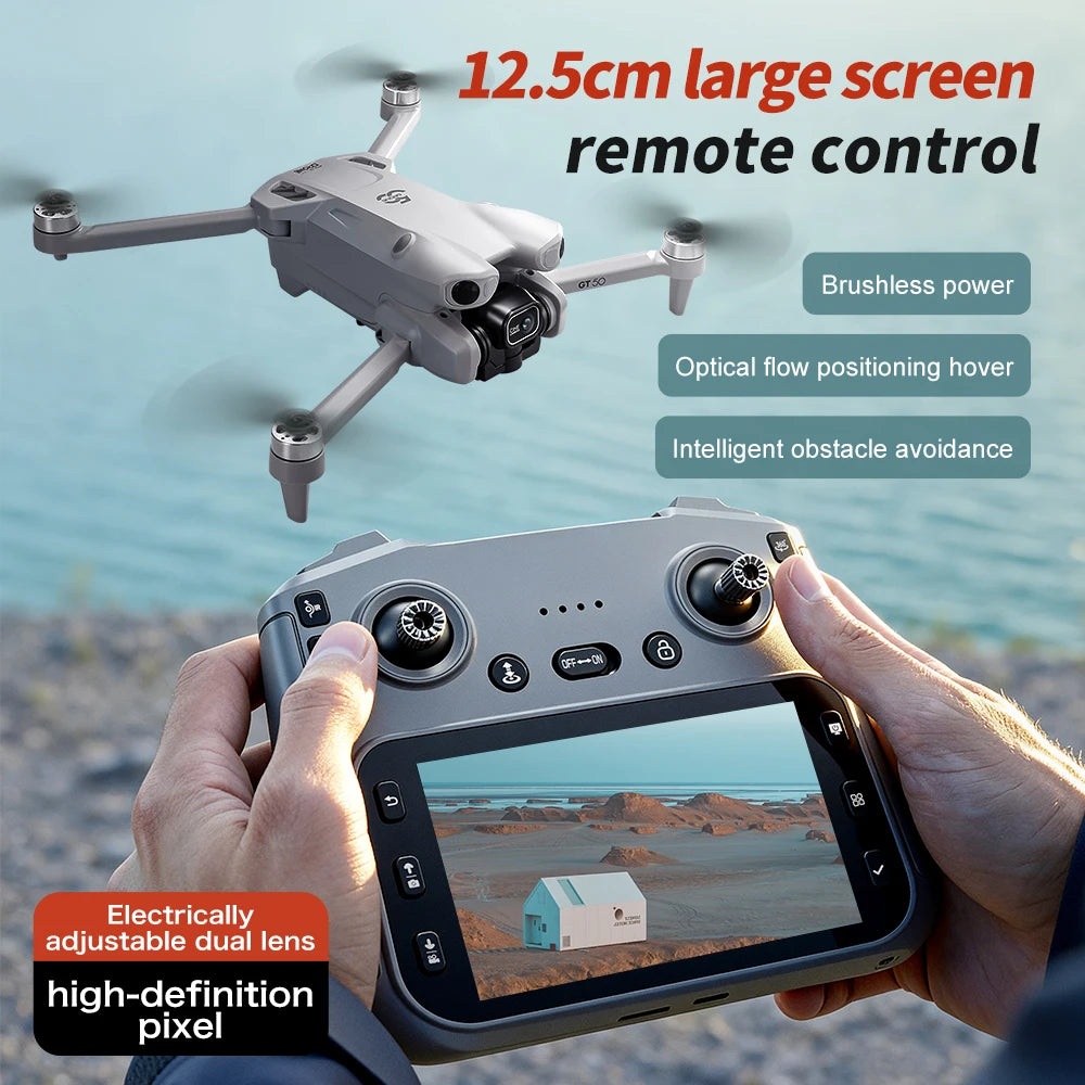 Dronă GPS 8K HD Camera GT50 PRO - WiFi 5G, Motor Brushless, Evitare Obstacole