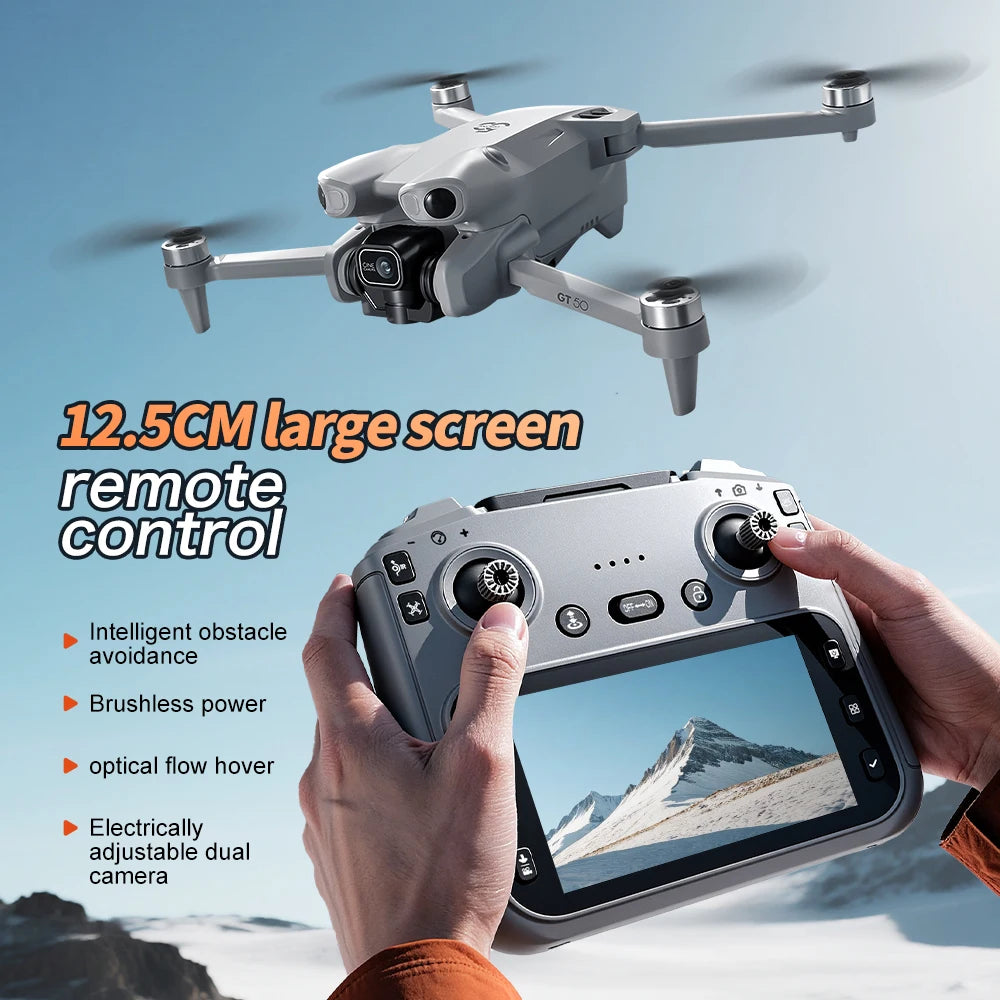 Dronă GPS 8K HD Camera GT50 PRO - WiFi 5G, Motor Brushless, Evitare Obstacole
