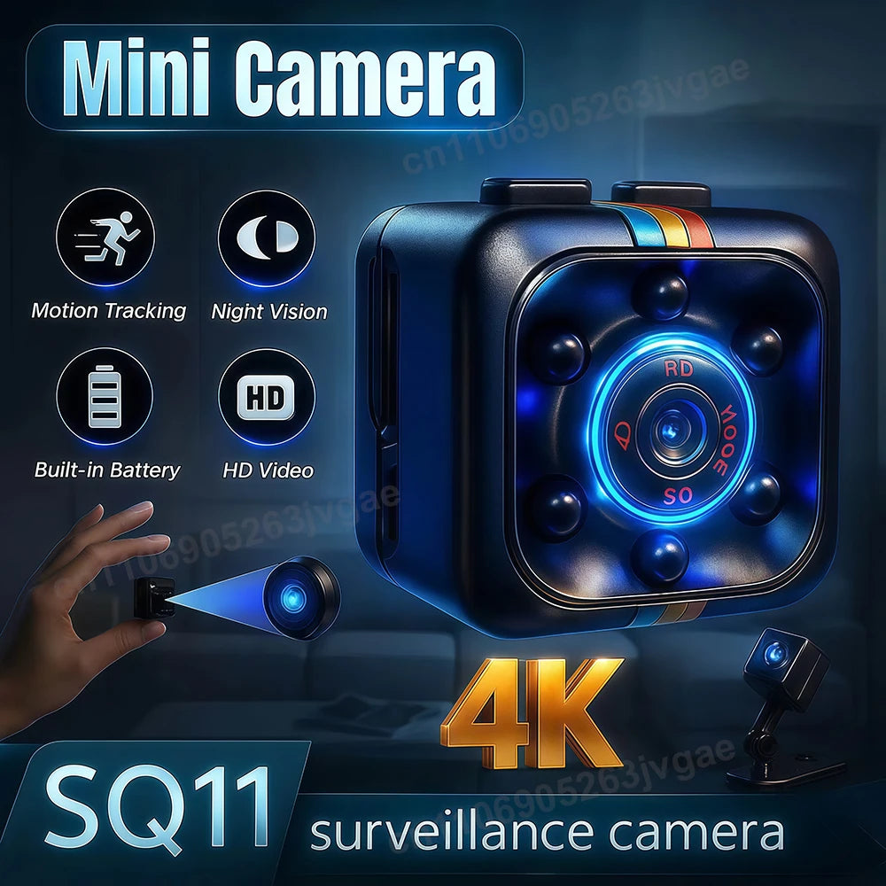 Mini Camera 1080P HD Video Security Camera Motion Detection Remote Viewing Rechargeable Night Vision Surveillance Camera