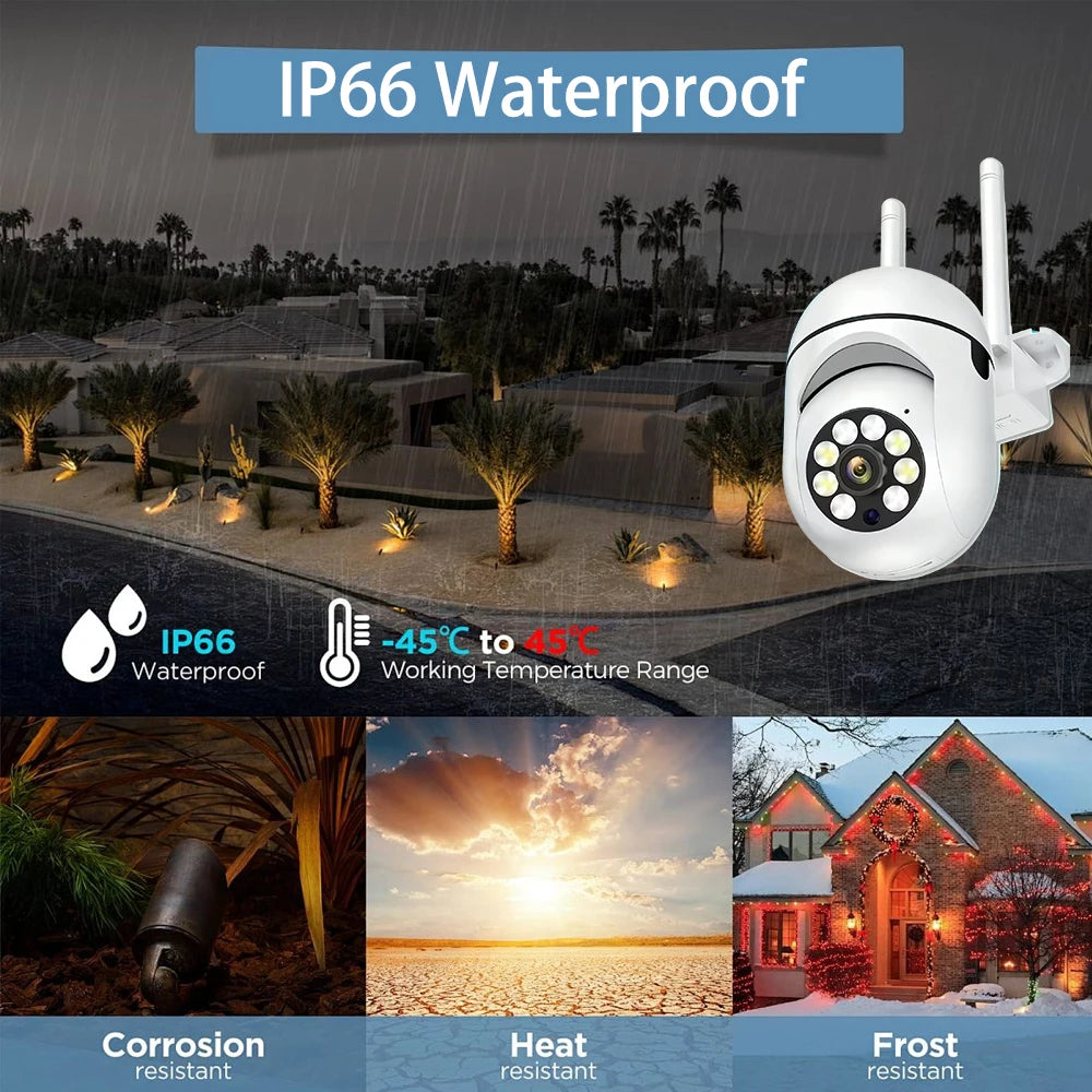 Cam720 APP 5MP PTZ IP Camera Smart Outdoor Home Security WIFI CCTV Surveillance with Color Night Vision Wireless HD 2-Way Audio