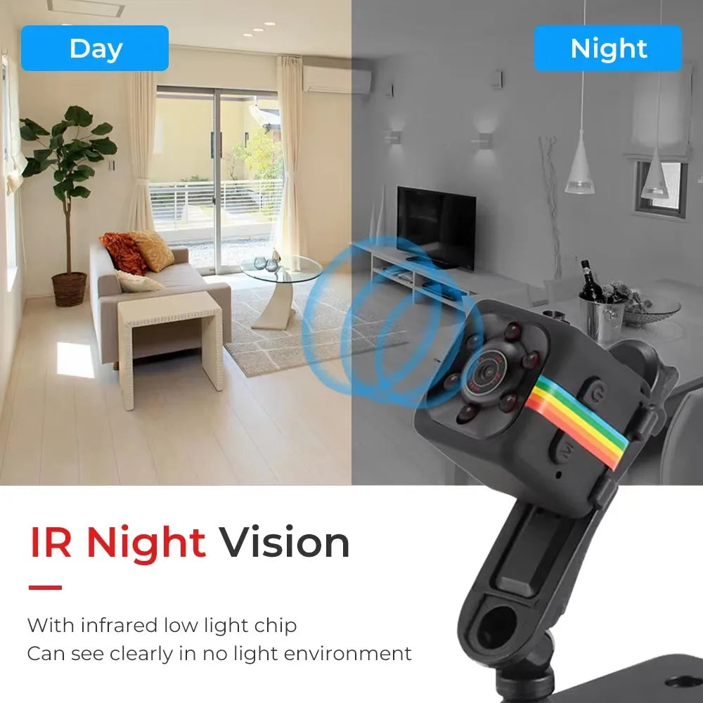 Mini Camera 1080P HD Video Security Camera Motion Detection Remote Viewing Rechargeable Night Vision Surveillance Camera