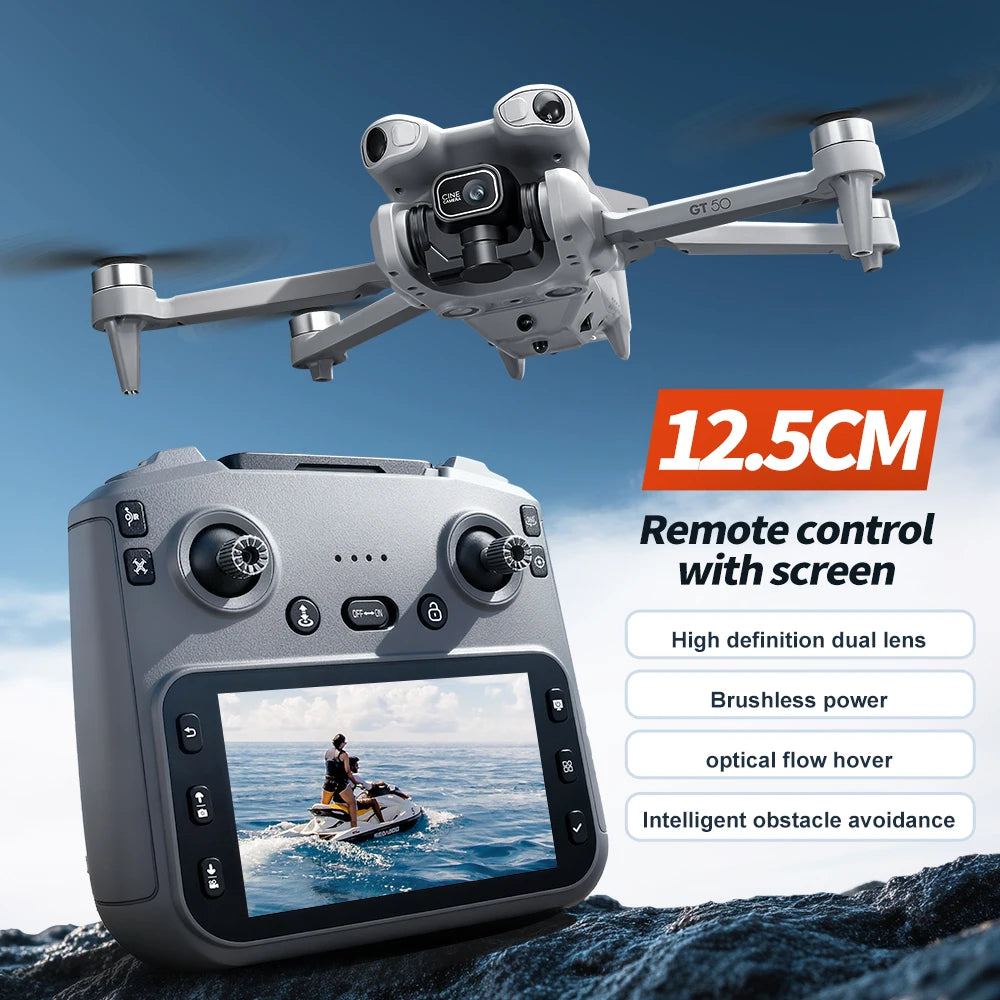 Dronă GPS 8K HD Camera GT50 PRO - WiFi 5G, Motor Brushless, Evitare Obstacole