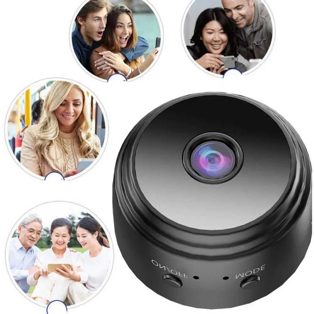 Micro Video Recorder Mini Camera Wireless Design Night Vision Two-Way Talk Camera Motion Detection Alarm System Wireless Camera
