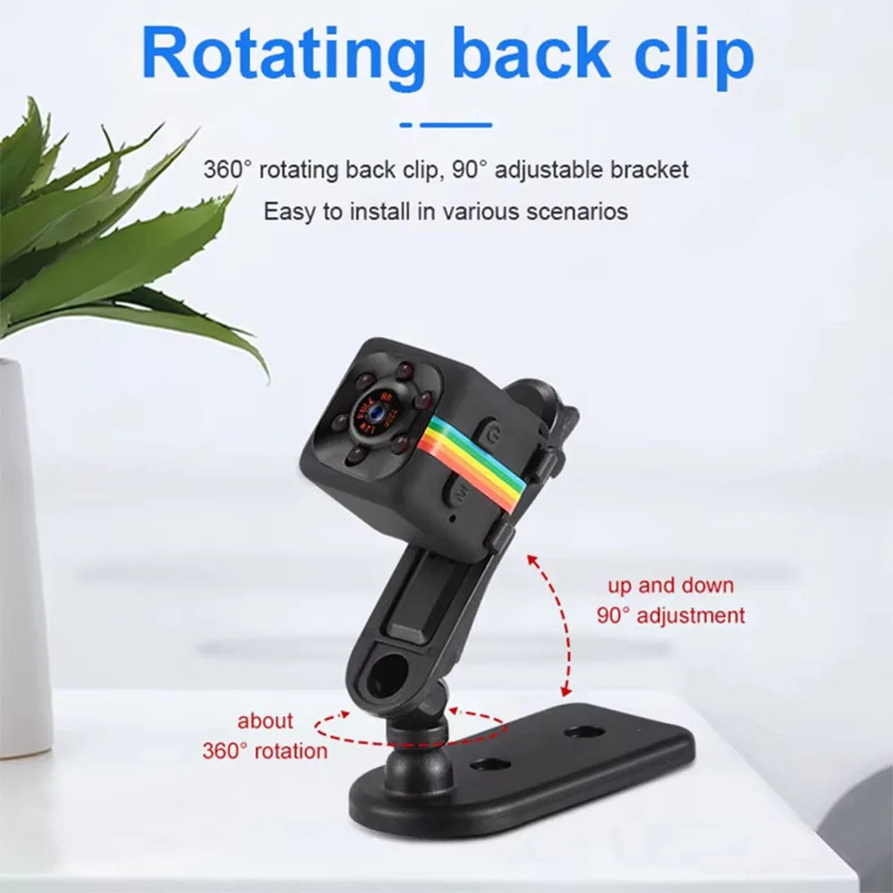 Mini Camera 1080P HD Video Security Camera Motion Detection Remote Viewing Rechargeable Night Vision Surveillance Camera