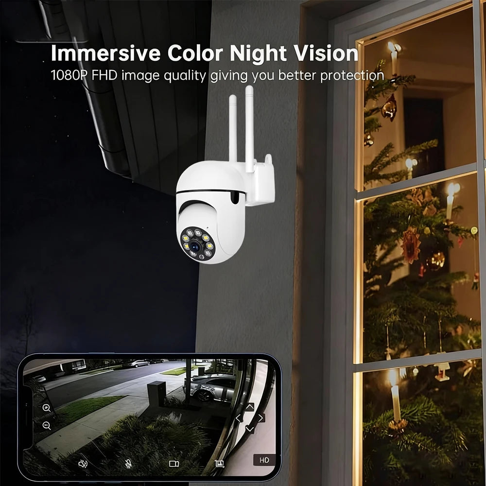 Cam720 APP 5MP PTZ IP Camera Smart Outdoor Home Security WIFI CCTV Surveillance with Color Night Vision Wireless HD 2-Way Audio
