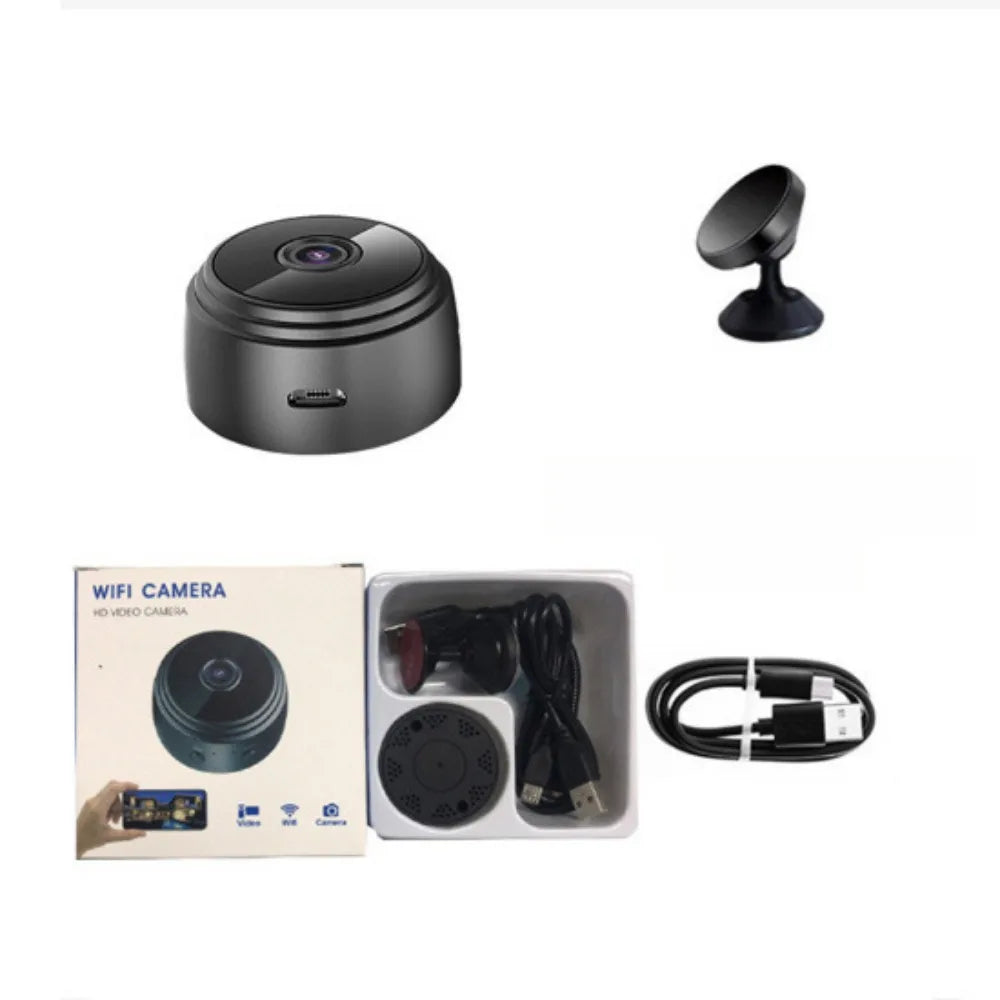 Micro Video Recorder Mini Camera Wireless Design Night Vision Two-Way Talk Camera Motion Detection Alarm System Wireless Camera