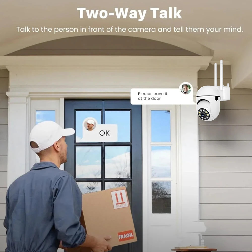 Cam720 APP 5MP PTZ IP Camera Smart Outdoor Home Security WIFI CCTV Surveillance with Color Night Vision Wireless HD 2-Way Audio