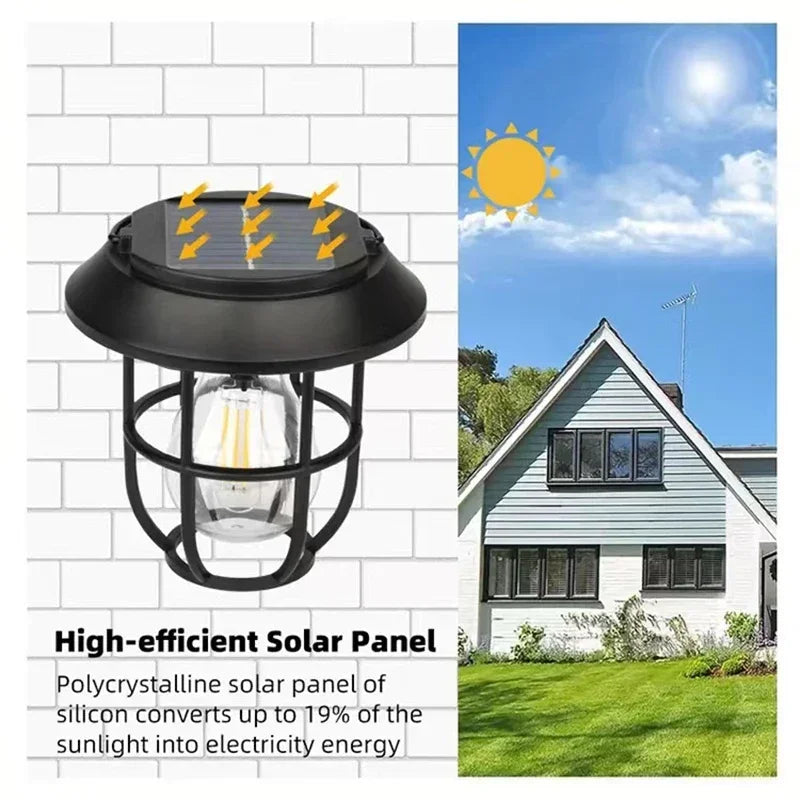 Solar Outdoor Light, Hanging Lantern Garden Lights, Landscape Lighting, Wall Lamp Decorative for Patio Pathway Walkway Driveway
