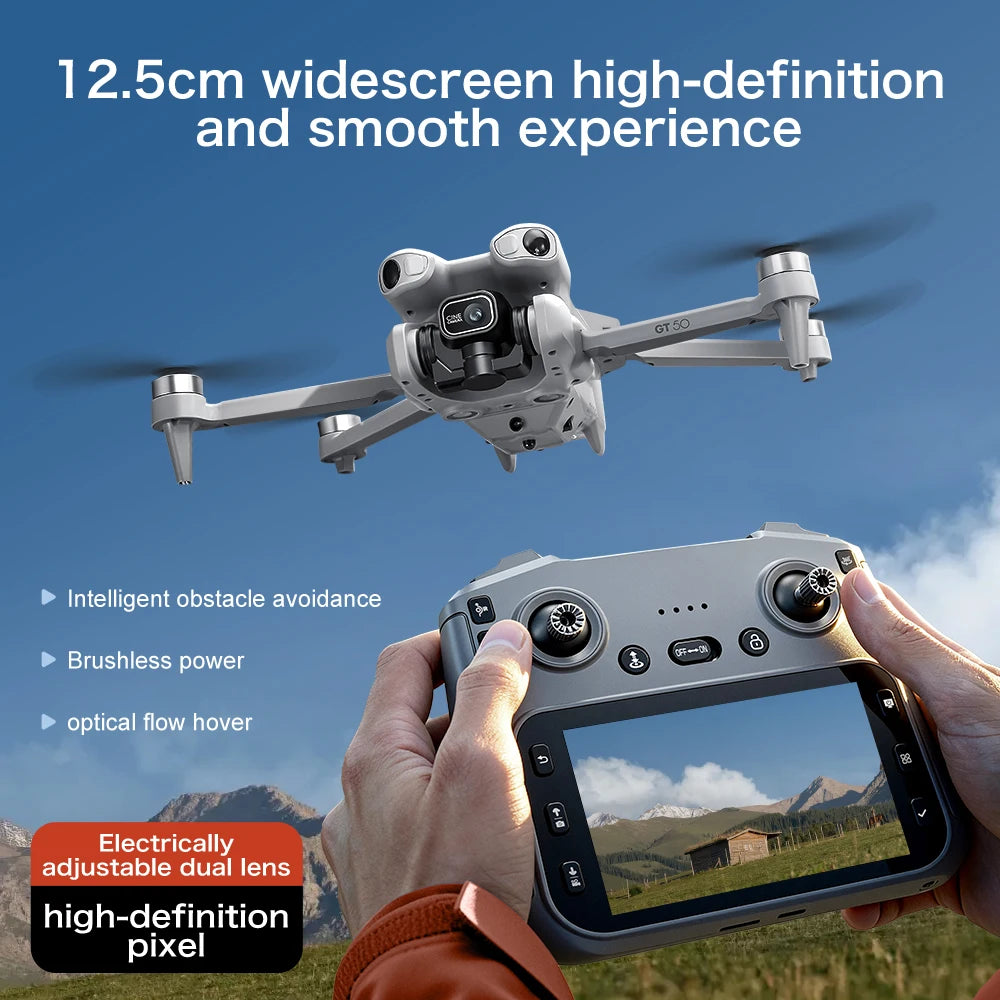Dronă GPS 8K HD Camera GT50 PRO - WiFi 5G, Motor Brushless, Evitare Obstacole