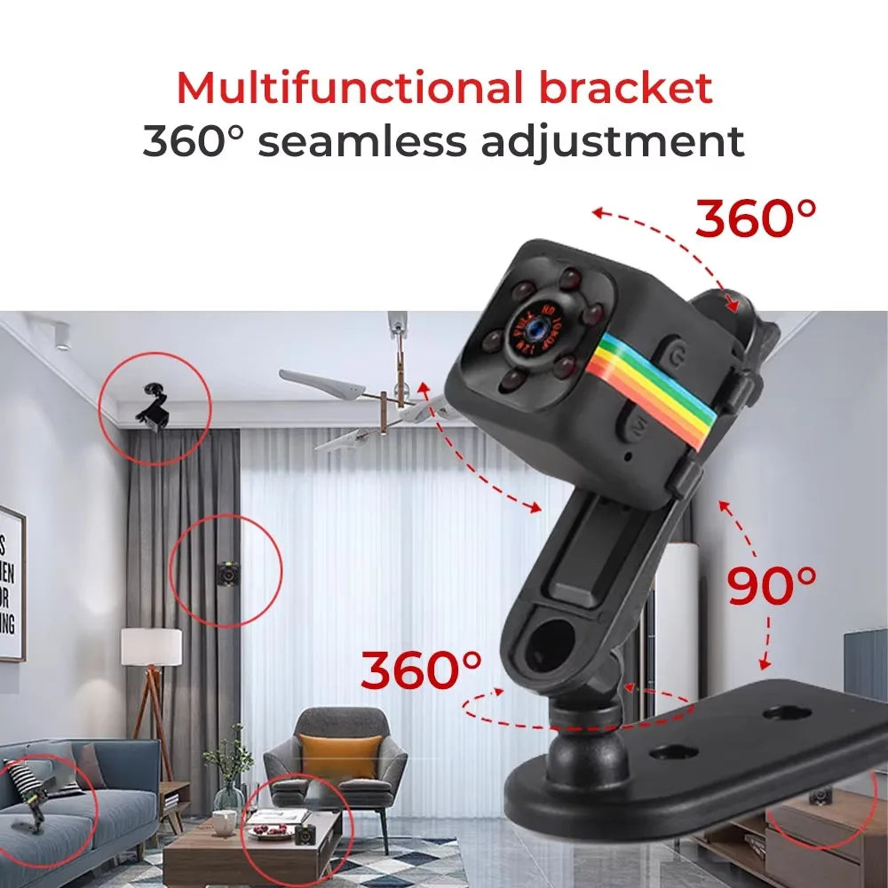 Mini Camera 1080P HD Video Security Camera Motion Detection Remote Viewing Rechargeable Night Vision Surveillance Camera