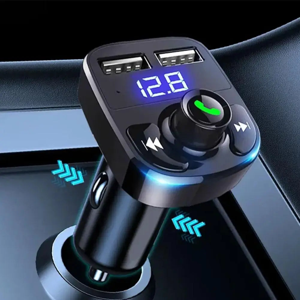 Transmițător FM Bluetooth 5.0 & Player MP3 pentru Mașină – Handsfree, Dual USB, Încărcător Rapid