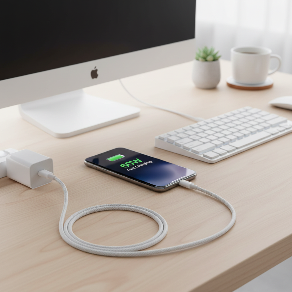 Cablu USB-C 60W lifestyle